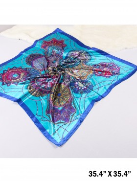 Umbrella Print Silk Scarf